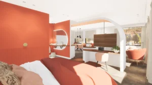 Projectinrichting hotel slaapkamer