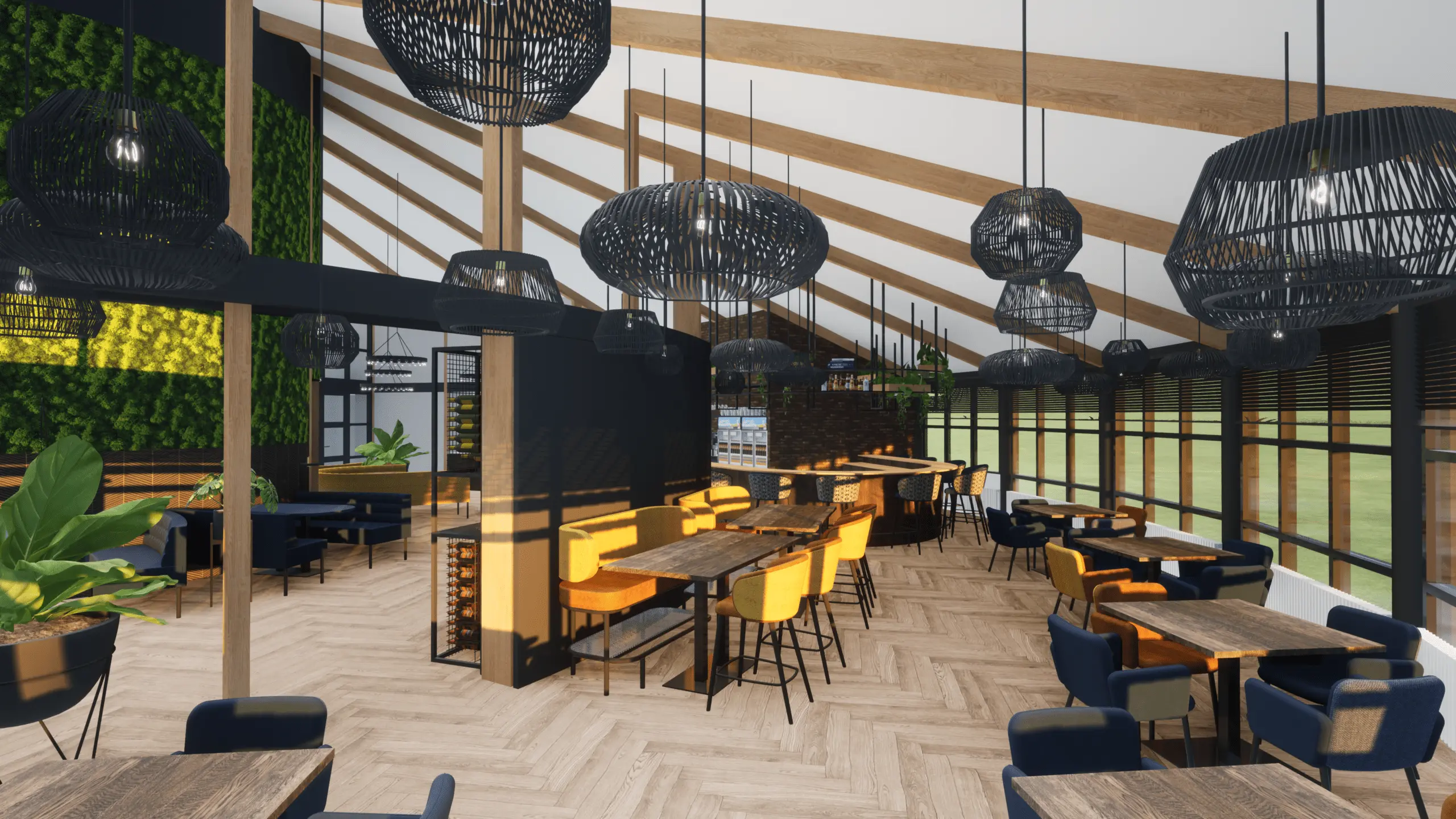 Projectinrichting hogeschool Rotterdam kantine